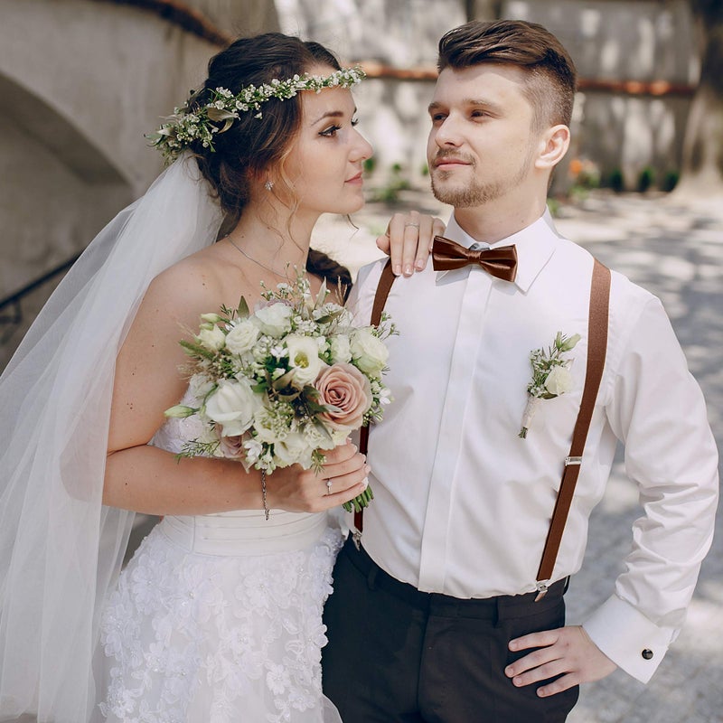 trilece Brown Suspenders for Men - Mens Suspender, Adjustable Y Back Style Suspender Women, Suspenders with Heavy Duty Strong Clips (Brown, 1) - Image 3